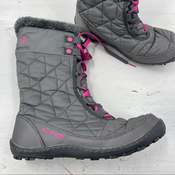 Columbia Snow 200 grams Gray Quilted Omni-Heat boots 6 - Picture 2 of 8